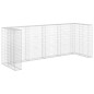 vidaXL Muro de gaviones para contenedor de basura acero 320x100x120 cm vidaXL Muro de gaviones para contenedor de basura acero 320x100x120 cm