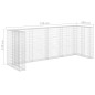 vidaXL Muro de gaviones para contenedor de basura acero 320x100x120 cm vidaXL Muro de gaviones para contenedor de basura acero 320x100x120 cm