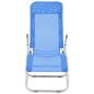 vidaXL Tumbonas plegables 2 unidades textilene azul vidaXL Tumbonas plegables 2 unidades textilene azul