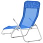 vidaXL Tumbonas plegables 2 unidades textilene azul vidaXL Tumbonas plegables 2 unidades textilene azul