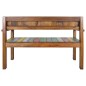vidaXL Banco de madera maciza reciclada 115 cm vidaXL Banco de madera maciza reciclada 115 cm