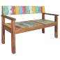 vidaXL Banco de madera maciza reciclada 115 cm vidaXL Banco de madera maciza reciclada 115 cm