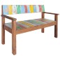 vidaXL Banco de madera maciza reciclada 115 cm vidaXL Banco de madera maciza reciclada 115 cm