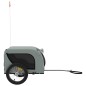 vidaXL Remolque de bicicleta mascotas hierro tela Oxford gris negro vidaXL Remolque de bicicleta mascotas hierro tela Oxford gris negro