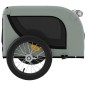 vidaXL Remolque de bicicleta mascotas hierro tela Oxford gris negro vidaXL Remolque de bicicleta mascotas hierro tela Oxford gris negro