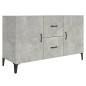 vidaXL Aparador de madera de ingeniería gris hormigón 100x36x60 cm