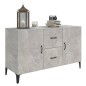 vidaXL Aparador de madera de ingeniería gris hormigón 100x36x60 cm
