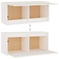 vidaXL Muebles para TV 4 piezas madera maciza de pino blanco vidaXL Muebles para TV 4 piezas madera maciza de pino blanco