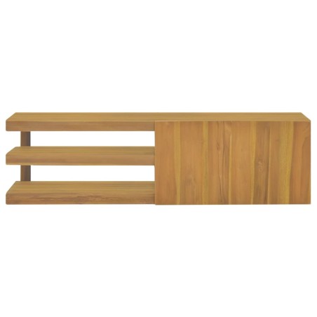 vidaXL Armario de baño de pared madera maciza de teca 110x40x30 cm