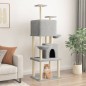 vidaXL Rascador para gatos con postes de sisal gris claro 180 cm vidaXL Rascador para gatos con postes de sisal gris claro 180 cm