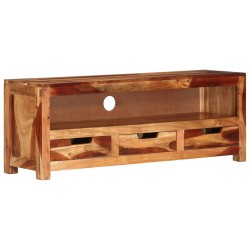 vidaXL Mueble de TV madera maciza de acacia 110x30x40 cm