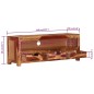 vidaXL Mueble de TV madera maciza de acacia 110x30x40 cm vidaXL Mueble de TV madera maciza de acacia 110x30x40 cm