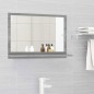 vidaXL Espejo de baño madera contrachapada gris Sonoma 60x10,5x37 cm vidaXL Espejo de baño madera contrachapada gris Sonoma 60x10,5x37 cm
