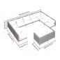 vidaXL Sofás de jardín 11 pzas y cojines ratán sintético gris oscuro vidaXL Sofás de jardín 11 pzas y cojines ratán sintético gris oscuro
