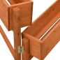 vidaXL Jardinera plegable de jardín madera abeto naranja 60x14x75 cm vidaXL Jardinera plegable de jardín madera abeto naranja 60x14x75 cm