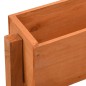 vidaXL Jardinera plegable de jardín madera abeto naranja 60x14x75 cm vidaXL Jardinera plegable de jardín madera abeto naranja 60x14x75 cm