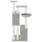vidaXL Rascador para gatos con postes de sisal gris claro 122 cm vidaXL Rascador para gatos con postes de sisal gris claro 122 cm