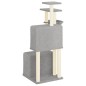 vidaXL Rascador para gatos con postes de sisal gris claro 122 cm vidaXL Rascador para gatos con postes de sisal gris claro 122 cm