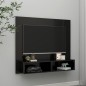vidaXL Mueble TV de pared contrachapado negro brillante 102x23,5x90 cm vidaXL Mueble TV de pared contrachapado negro brillante 102x23,5x90 cm