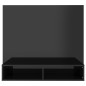 vidaXL Mueble TV de pared contrachapado negro brillante 102x23,5x90 cm vidaXL Mueble TV de pared contrachapado negro brillante 102x23,5x90 cm