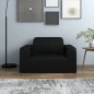 vidaXL Funda elástica para sillón poliéster jersey negra vidaXL Funda elástica para sillón poliéster jersey negra