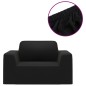 vidaXL Funda elástica para sillón poliéster jersey negra vidaXL Funda elástica para sillón poliéster jersey negra