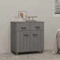 vidaXL Aparador HAMAR madera maciza de pino gris claro 79x40x80 cm vidaXL Aparador HAMAR madera maciza de pino gris claro 79x40x80 cm