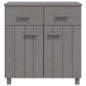 vidaXL Aparador HAMAR madera maciza de pino gris claro 79x40x80 cm vidaXL Aparador HAMAR madera maciza de pino gris claro 79x40x80 cm