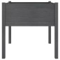 vidaXL Jardineras 2 uds madera maciza de pino gris 70x70x70 cm vidaXL Jardineras 2 uds madera maciza de pino gris 70x70x70 cm