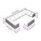 vidaXL Sofás de jardín 12 pzas cojines ratán sintético gris oscuro vidaXL Sofás de jardín 12 pzas cojines ratán sintético gris oscuro