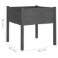 vidaXL Jardineras 2 uds madera maciza de pino gris 70x70x70 cm vidaXL Jardineras 2 uds madera maciza de pino gris 70x70x70 cm