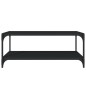 vidaXL Mueble para TV madera contrachapada y acero negro 100x33x41 cm