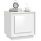 vidaXL Mesitas de noche 2 uds madera blanco brillante 44x35x45 cm vidaXL Mesitas de noche 2 uds madera blanco brillante 44x35x45 cm