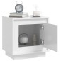 vidaXL Mesitas de noche 2 uds madera blanco brillante 44x35x45 cm vidaXL Mesitas de noche 2 uds madera blanco brillante 44x35x45 cm