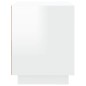 vidaXL Mesitas de noche 2 uds madera blanco brillante 44x35x45 cm vidaXL Mesitas de noche 2 uds madera blanco brillante 44x35x45 cm