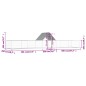 vidaXL Gallinero acero galvanizado 10x2x2 m vidaXL Gallinero acero galvanizado 10x2x2 m