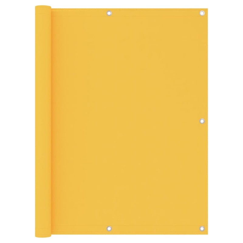 vidaXL Toldo para balcón tela oxford amarillo 120x400 cm