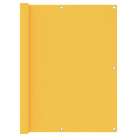vidaXL Toldo para balcón tela oxford amarillo 120x400 cm