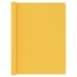 vidaXL Toldo para balcón tela oxford amarillo 120x400 cm