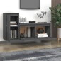 vidaXL Muebles para TV 2 piezas madera maciza de pino gris vidaXL Muebles para TV 2 piezas madera maciza de pino gris