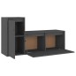 vidaXL Muebles para TV 2 piezas madera maciza de pino gris vidaXL Muebles para TV 2 piezas madera maciza de pino gris