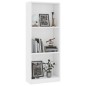 vidaXL Estantería de 3 niveles madera contrachapada blanca 40x24x108cm