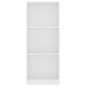 vidaXL Estantería de 3 niveles madera contrachapada blanca 40x24x108cm
