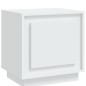 vidaXL Mesita de noche madera contrachapada blanco 44x35x45 cm vidaXL Mesita de noche madera contrachapada blanco 44x35x45 cm