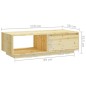 vidaXL Mesa de centro de madera maciza de abeto 110x50x33,5 cm vidaXL Mesa de centro de madera maciza de abeto 110x50x33,5 cm
