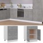 vidaXL Armario bajo cajón madera ingeniería gris hormigón 60x46x81,5cm vidaXL Armario bajo cajón madera ingeniería gris hormigón 60x46x81,5cm