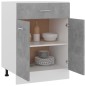 vidaXL Armario bajo cajón madera ingeniería gris hormigón 60x46x81,5cm vidaXL Armario bajo cajón madera ingeniería gris hormigón 60x46x81,5cm