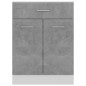 vidaXL Armario bajo cajón madera ingeniería gris hormigón 60x46x81,5cm vidaXL Armario bajo cajón madera ingeniería gris hormigón 60x46x81,5cm