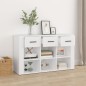 vidaXL Aparador de madera contrachapada blanco 100x30x59,5 cm vidaXL Aparador de madera contrachapada blanco 100x30x59,5 cm
