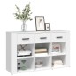 vidaXL Aparador de madera contrachapada blanco 100x30x59,5 cm vidaXL Aparador de madera contrachapada blanco 100x30x59,5 cm